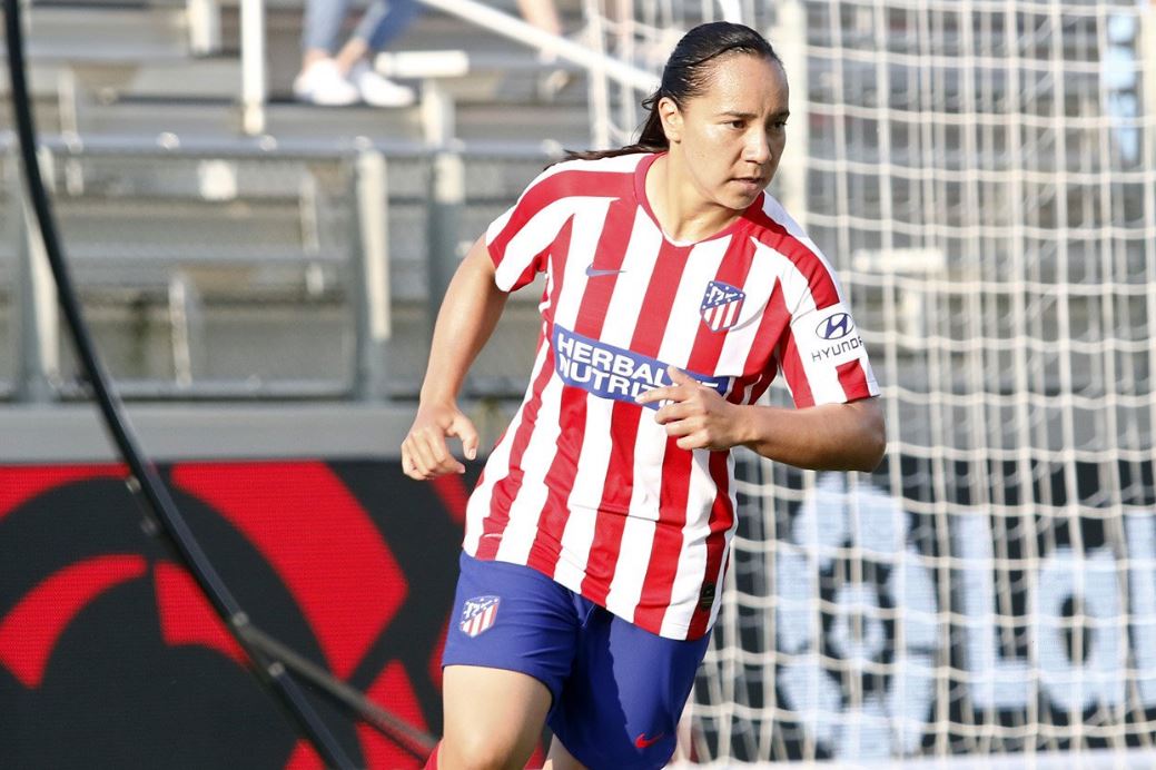 Charlyn Corral, jugadora del Atlético de Madrid