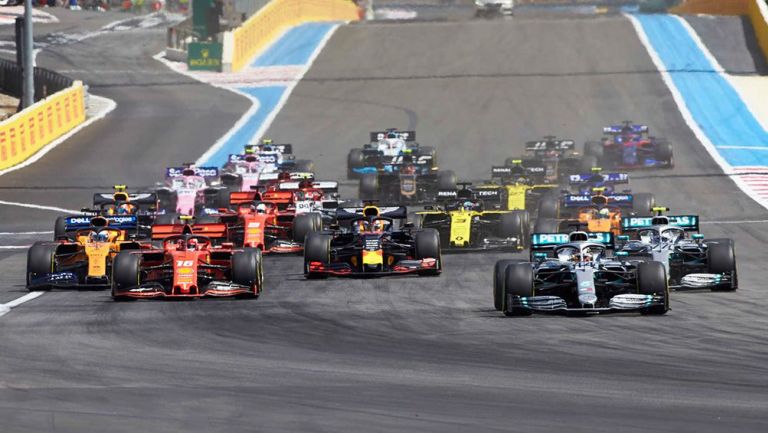 Una competencia de Fórmula Uno durante 2019