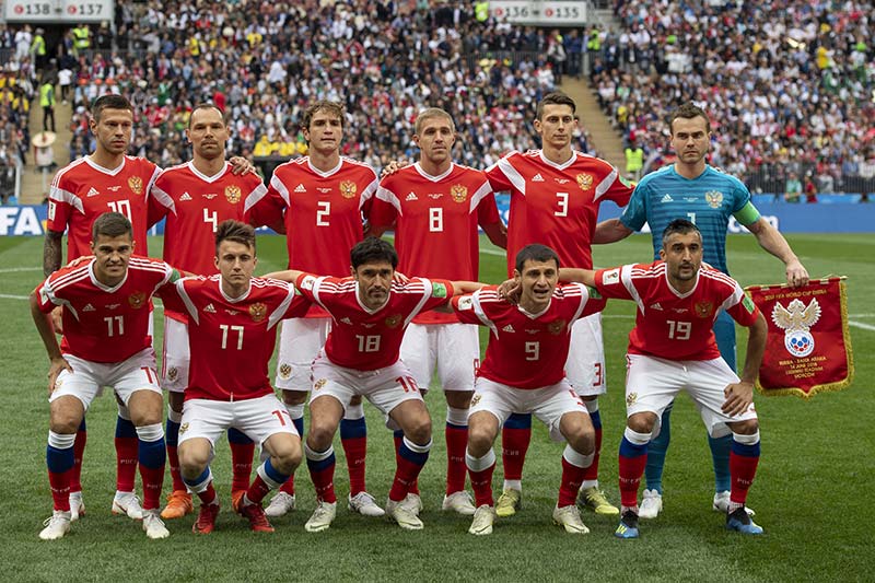 Selección rusa que disputó el pasado Mundial