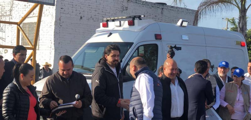 Ambulancia que entregó Alejandro Irarragorri