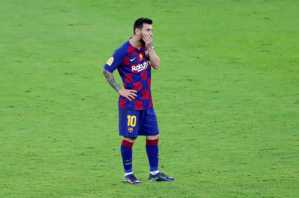 Lionel Messi en lamento con Barcelona