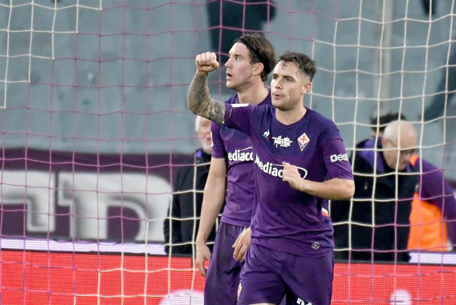 Pol Lirola marca el segunda para la Fiorentina
