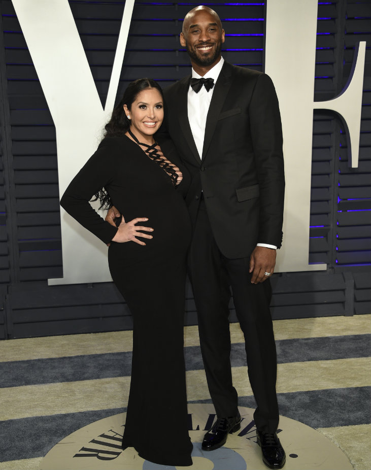 Kobe Bryant junto a su esposa Vanessa