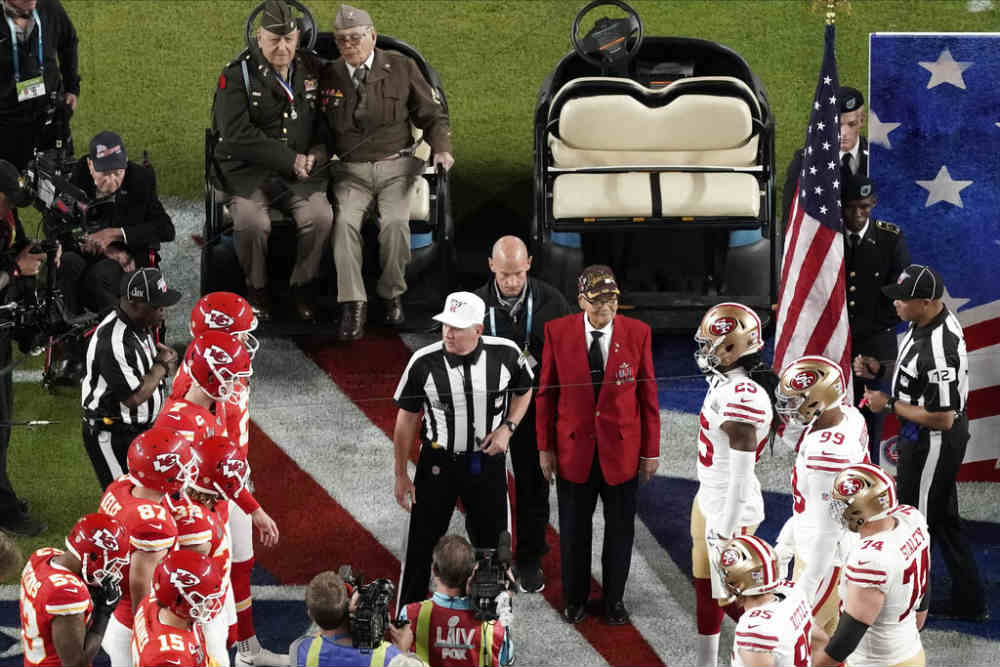 Ceremonia previa al arranque del Super Bowl LIV