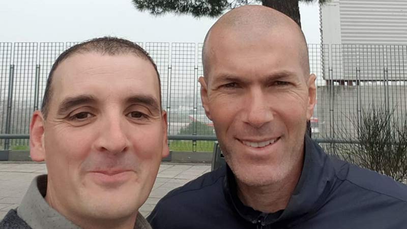 Selfie de Ignacio y Zidane