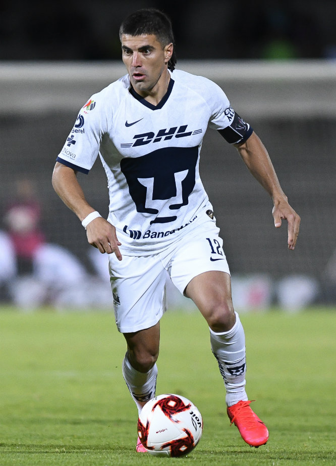 Ignacio Malcorra durante un partido con Pumas