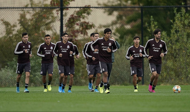 Selección Mexicana en entrenamiento