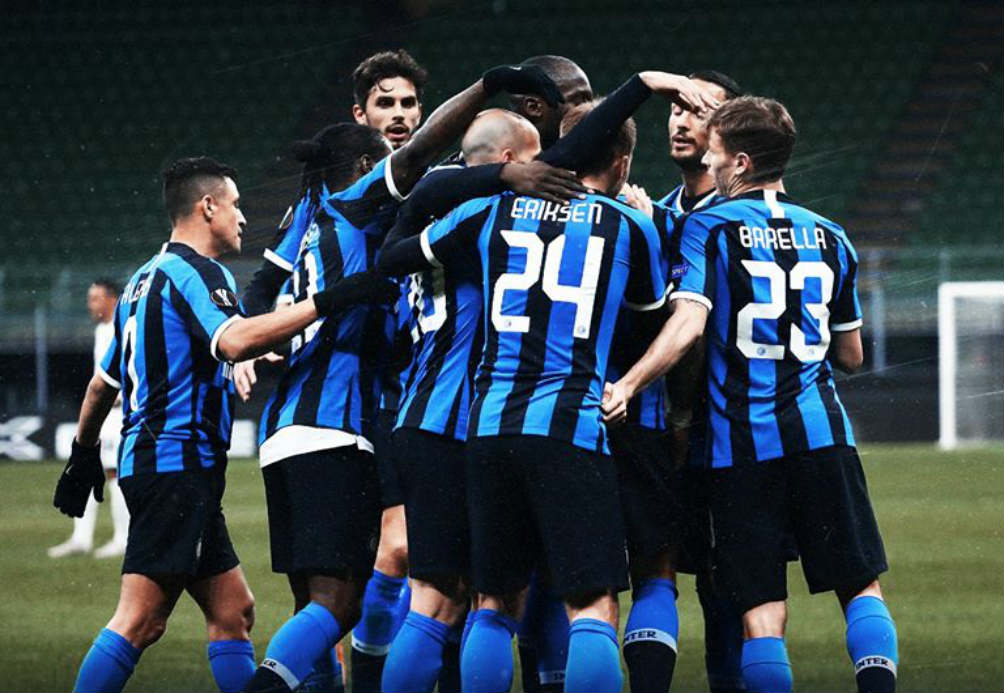 Jugadores del Inter, en festejo