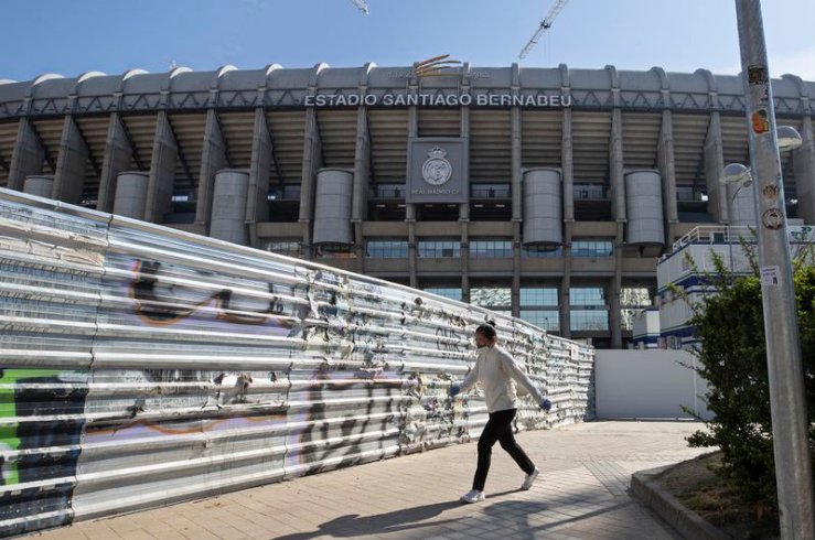 El Santiago Bernebéu en plena remodelación 
