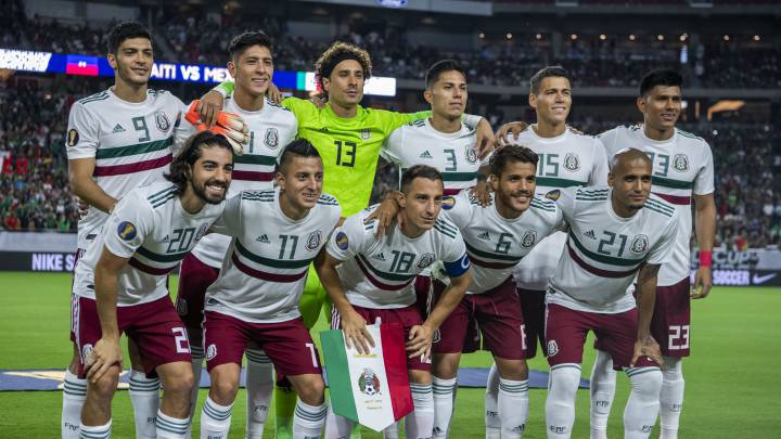Selección Mexicana en un partido