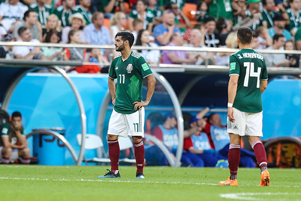 El delantero mexicano tras la derrota con Suecia 