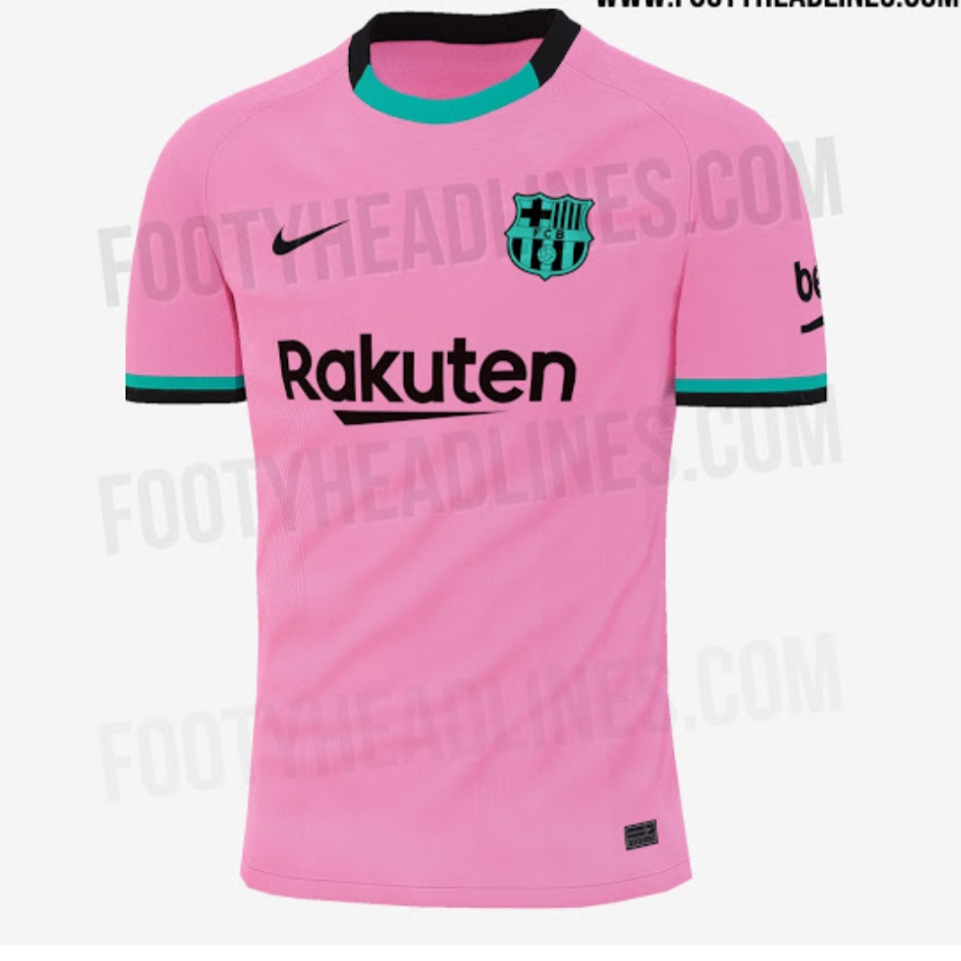 Barcelona: Se nuevo tercer uniforme rosa