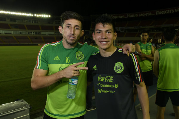 Héctor Herrera y Chucky Lozano con Selección Nacional