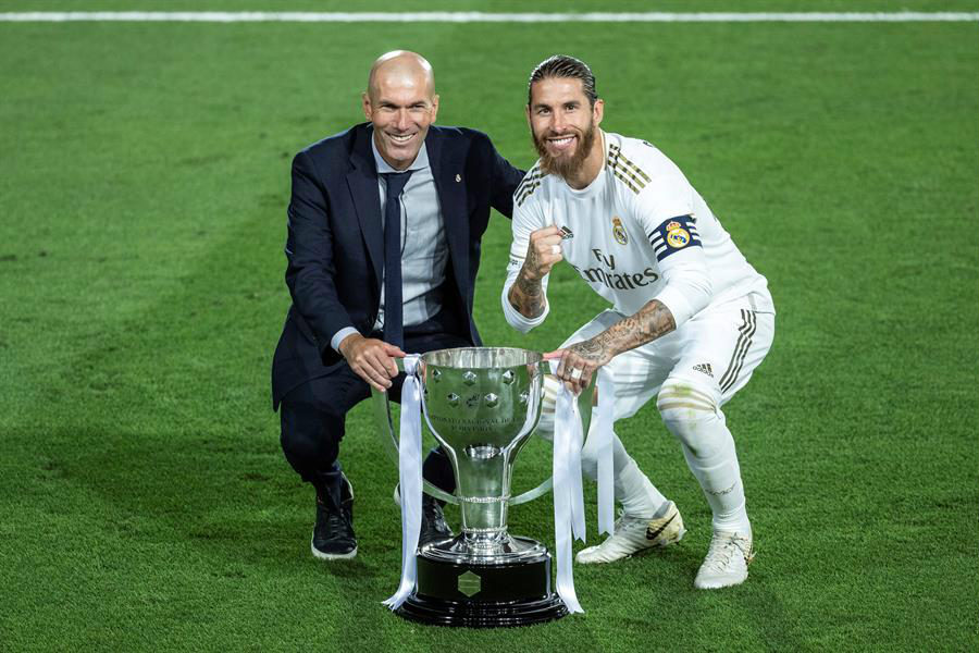 Ramos y Zinedine Zidane