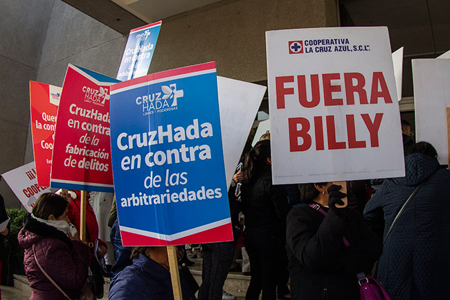 Manifestación de cooperativistas contra Billy Álvarez