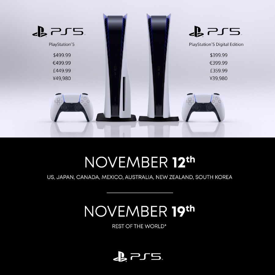 PlayStation 5 estará disponible en noviembre