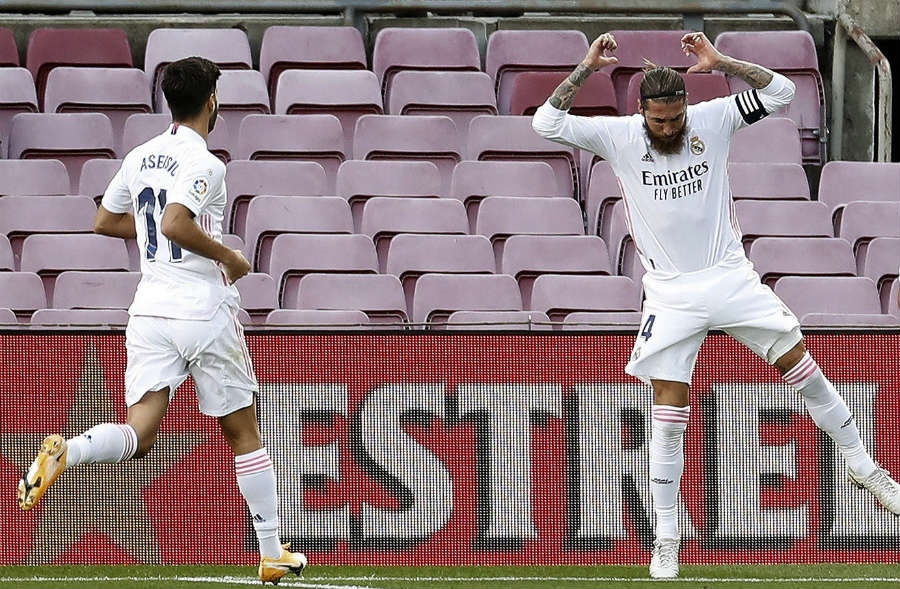 Sergio Ramos marcó el penalti para el Madrid
