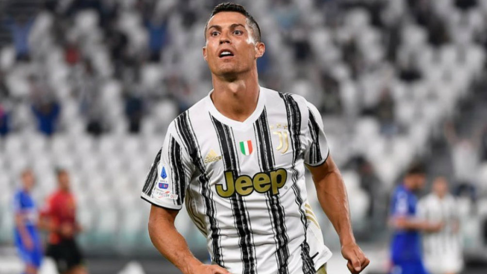 Cristiano Ronaldo en partido con Juventus