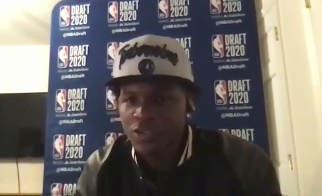 Edwards, con la gorra de Minnesota en el Draft virtual