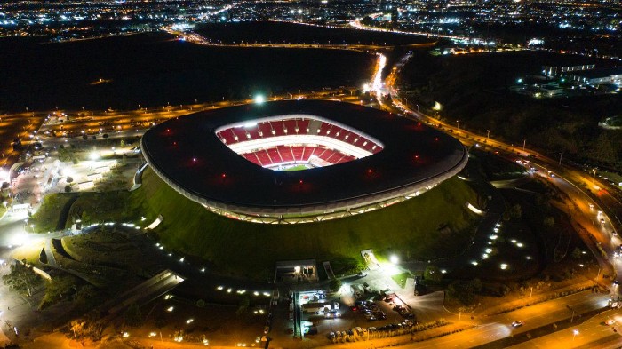 Imagen panorámica del Estadio Akron durante el Clásico Nacional 
