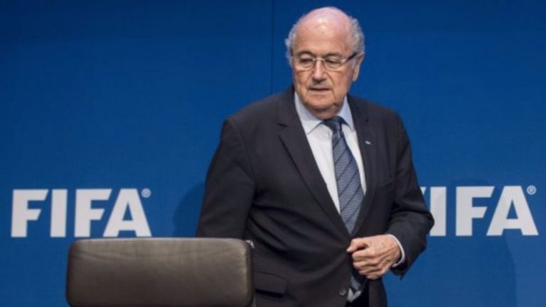 Joseph Blatter en una conferencia de FIFA en 2014