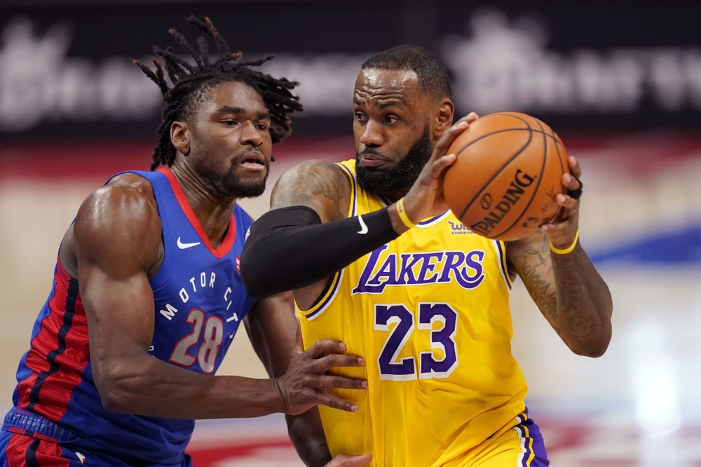 Juego entre Pistons y Lakers