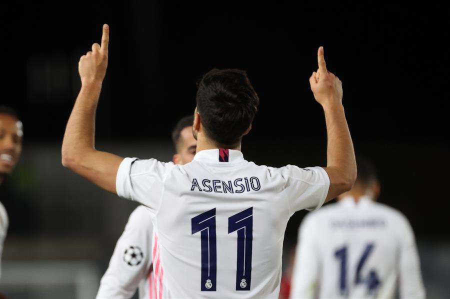 Marco Asensio, en festejo de gol