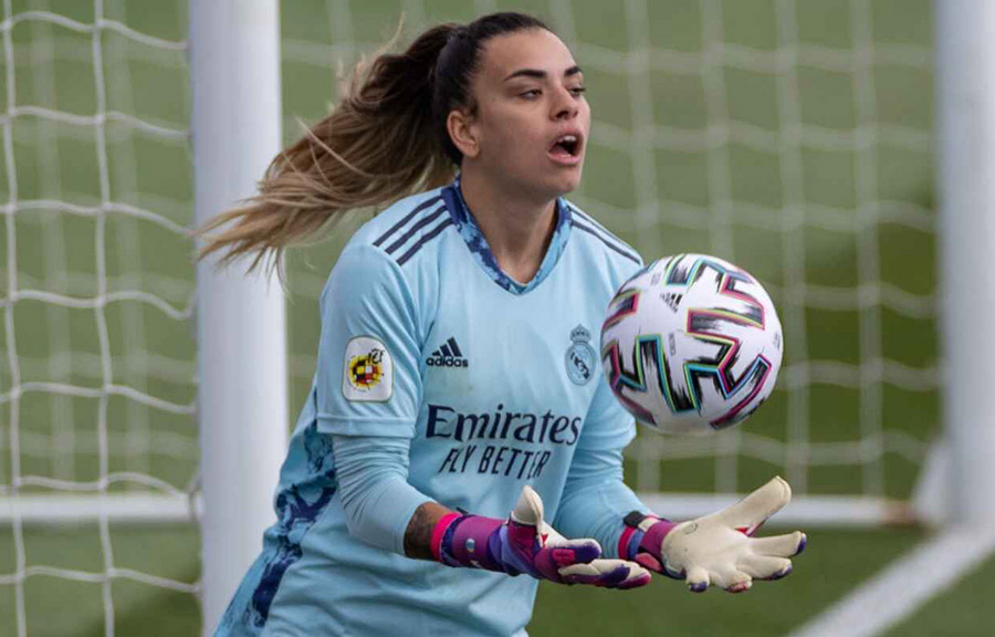 Misa Rodríguez en partido del Real Madrid Femenil