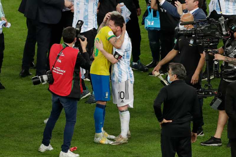 Messi y Neymar en Final de la Copa América