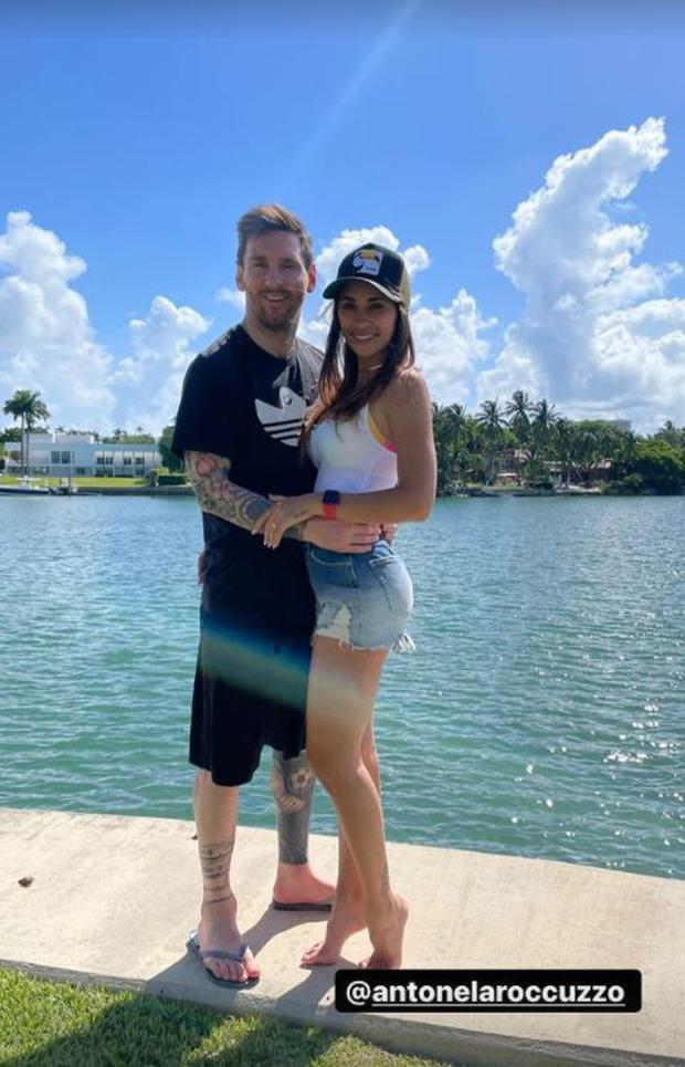 Messi y Antonella en Miami