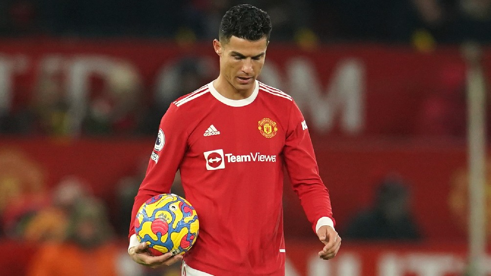 Crisiano Ronaldo previo a un partido con el Manchester United