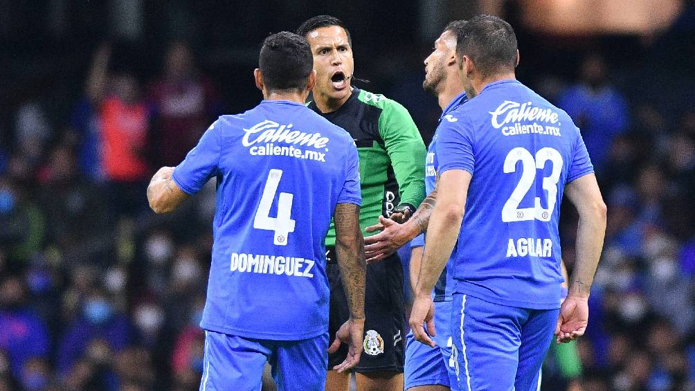 Daniel Quintero en el partido de la Liga MX entre Cruz Azul vs Xolos