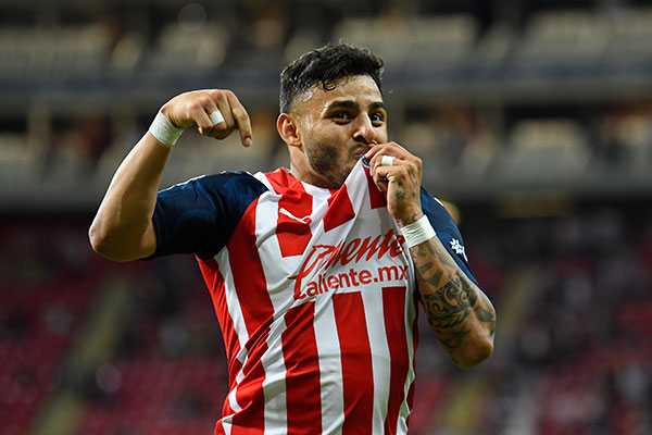 Alexis Vega tras su gol contra Mazatlán