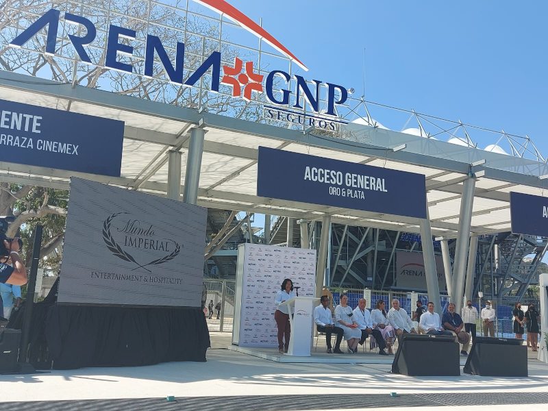 Ceremonia de inauguración de la Arena GNP Seguros