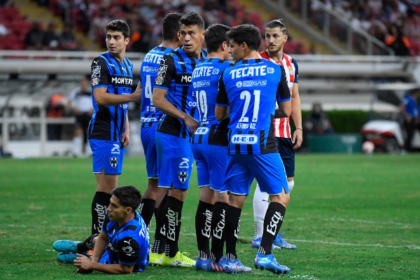 Rayados durante partido vs Chivas