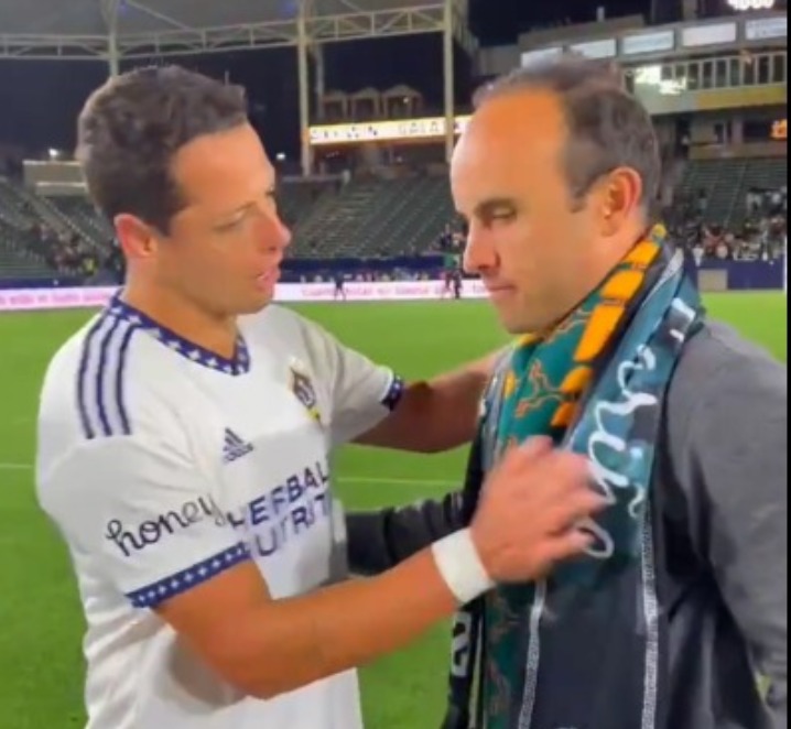 Chicharito y Donovan en el juego entre LA Galaxy y San Diego Loyal