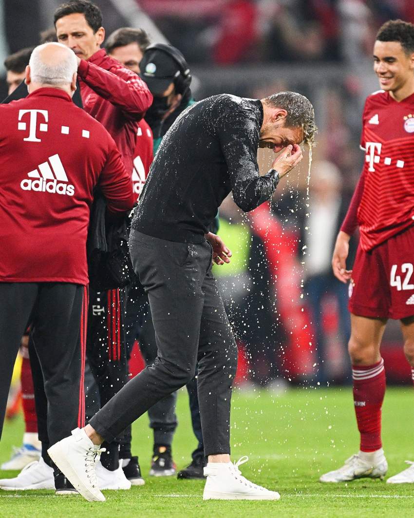 Julian Nagelsmann, DT del Bayern celebrando el título