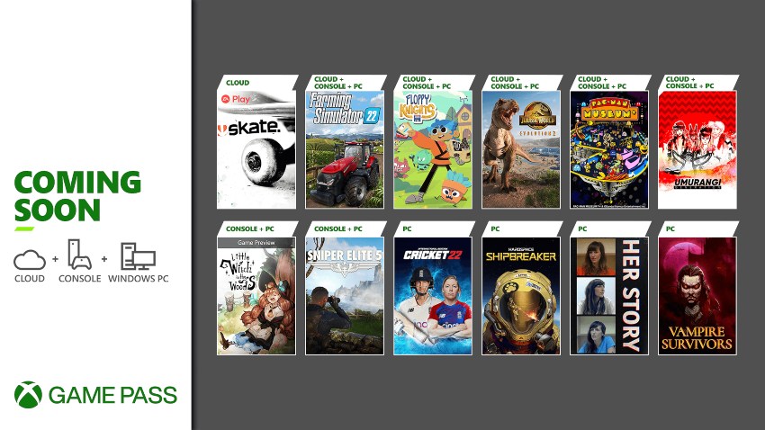 12 juegos que llegarán a Xbox Game Pass
