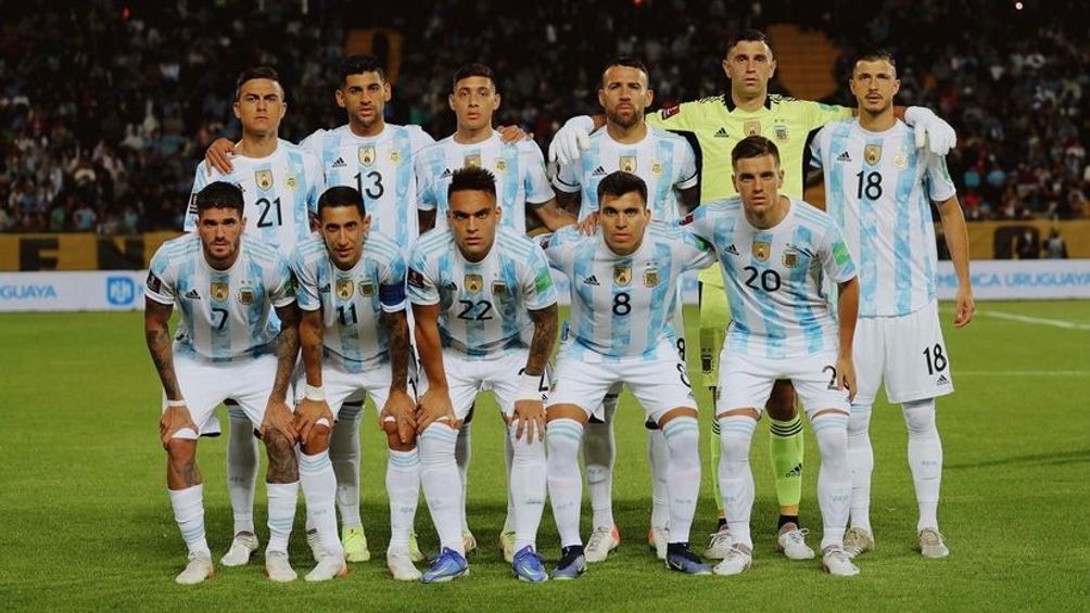 Selección de Argentina previo a partido