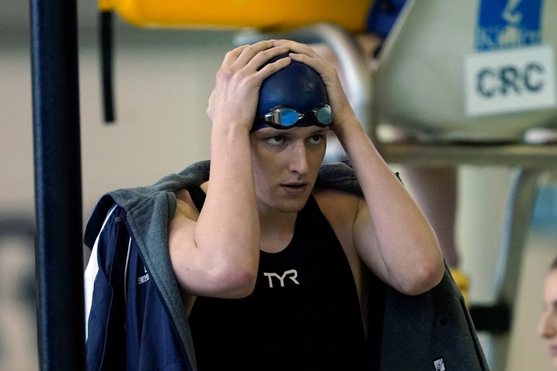 Lia Thomas en el campeonato femenino de natación 