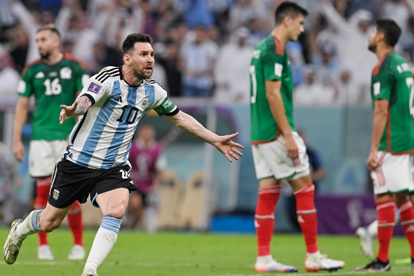 La celebración de Messi