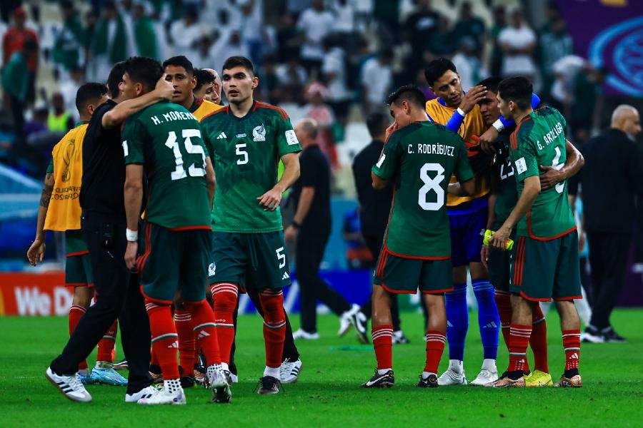 Jugadores tristes tras eliminación de México