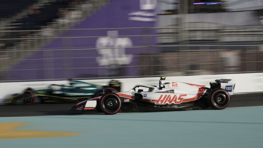 El Haas de Schumacher en carrera