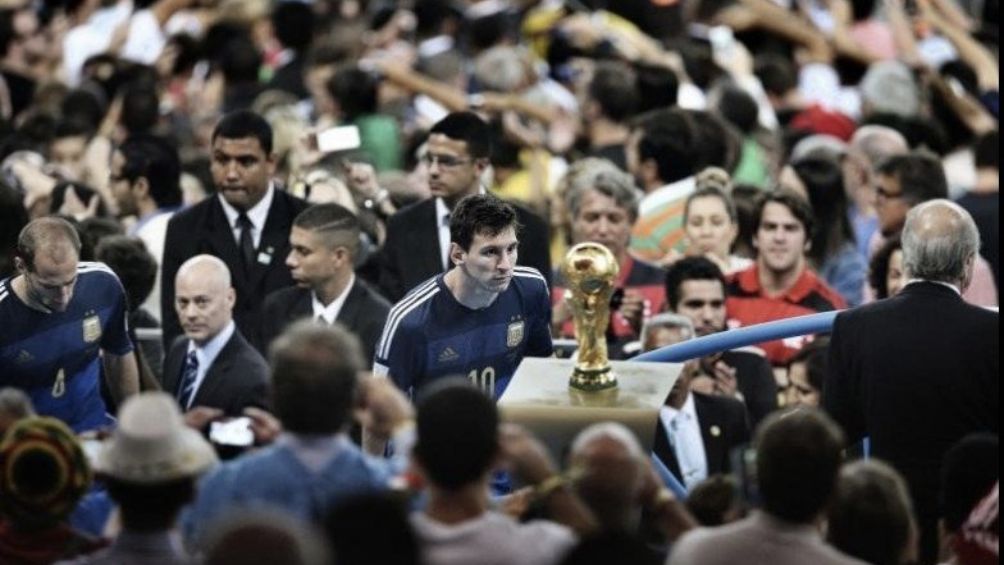 Messi tras perder la final del 2014