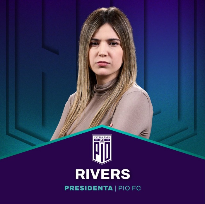 Rivers es la presidenta del equipo Pio FC