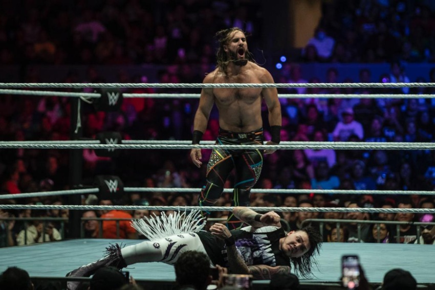 Dominik Mysterio en la función de la Arena Ciudad de México