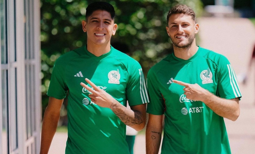 Giménez y Edson, compañeros de Selección Mexicana 