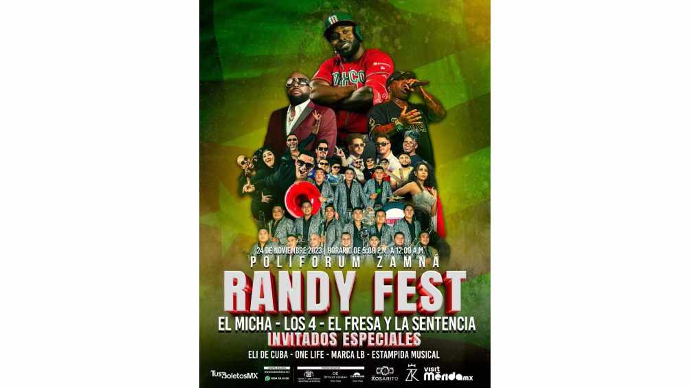 Randy tendrá un evento en Mérida