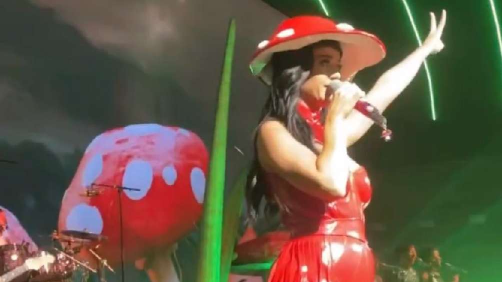Katy Perry tuvo un concierto en Televisa