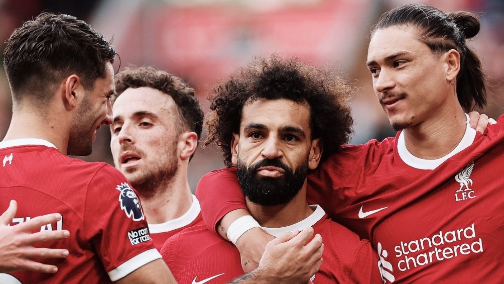 Salah y el Liverpool celebran la victoria